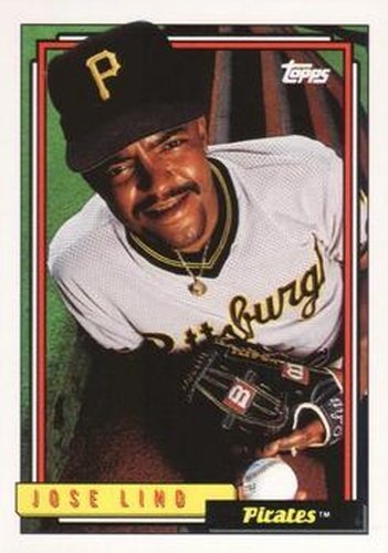#43 Jose Lind - Pittsburgh Pirates - 1992 Topps Baseball