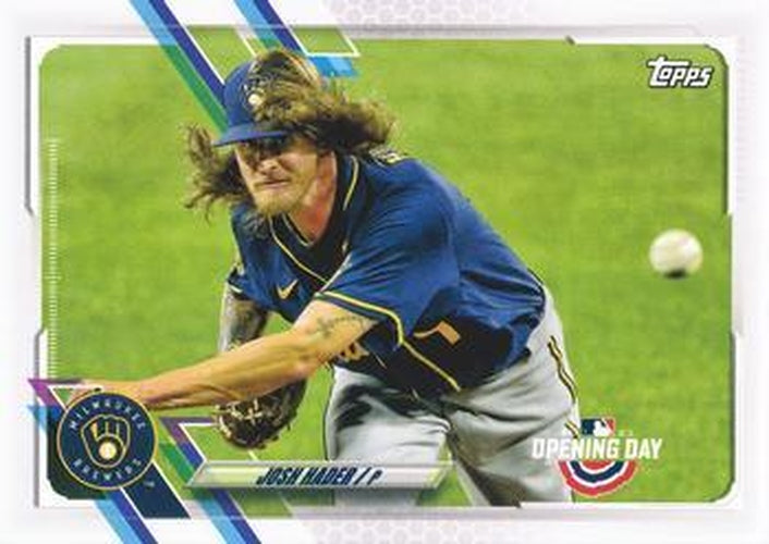 #43 Josh Hader - Milwaukee Brewers - 2021 Topps Opening Day Baseball