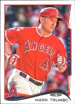 #43 Mark Trumbo - Los Angeles Angels - 2014 Topps Baseball