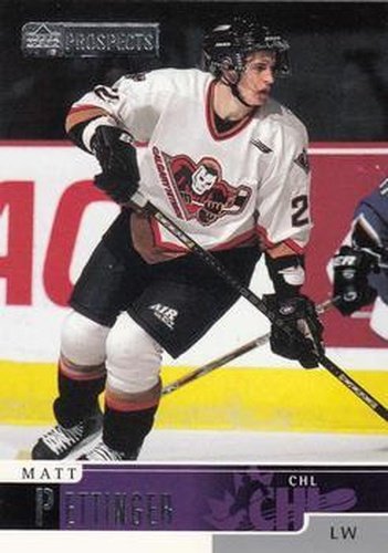 #43 Matt Pettinger - Calgary Hitmen - 1999-00 Upper Deck Prospects Hockey
