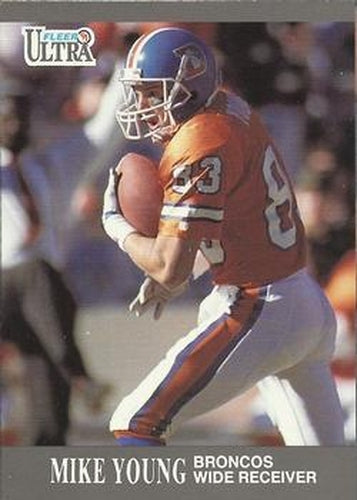 #43 Mike Young - Denver Broncos - 1991 Ultra Football