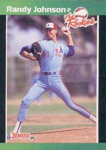 #43 Randy Johnson - Montreal Expos - 1989 Donruss The Rookies Baseball