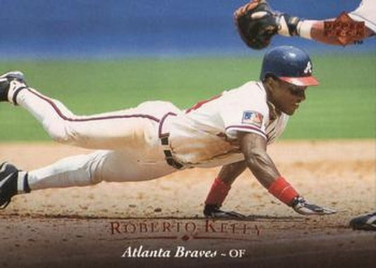 #43 Roberto Kelly - Atlanta Braves - 1995 Upper Deck Baseball