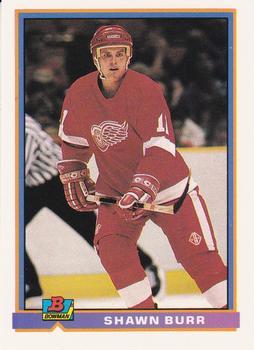 #43 Shawn Burr - Detroit Red Wings - 1991-92 Bowman Hockey