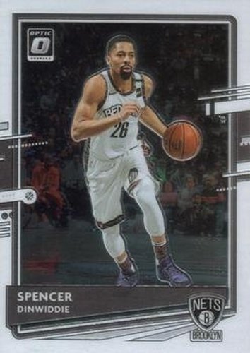 #43 Spencer Dinwiddie - Brooklyn Nets - 2020-21 Donruss Optic Basketball