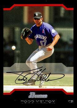 #43 Todd Helton - Colorado Rockies - 2004 Bowman Baseball
