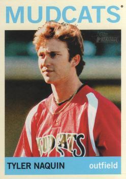#43 Tyler Naquin - Carolina Mudcats - 2013 Topps Heritage Minor League Baseball