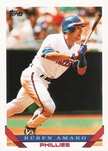 #43 Ruben Amaro - Philadelphia Phillies - 1993 Topps Baseball