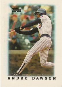 #43 Andre Dawson - Chicago Cubs - 1988 Topps Major League Leaders Minis Baseball