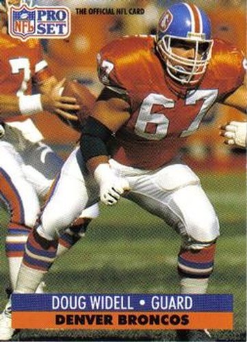 #143 Doug Widell - Denver Broncos - 1991 Pro Set Football