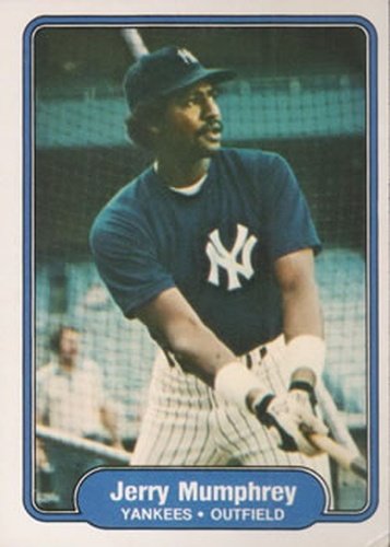 #43 Jerry Mumphrey - New York Yankees - 1982 Fleer Baseball