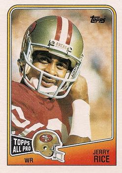 #43 Jerry Rice - San Francisco 49ers - 1988 Topps Football