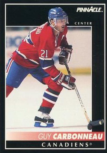 #43 Guy Carbonneau - Montreal Canadiens - 1992-93 Pinnacle Canadian Hockey