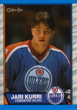 #43 Jari Kurri - Edmonton Oilers - 1989-90 O-Pee-Chee Hockey