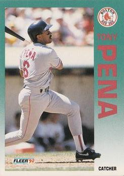 #43 Tony Pena - Boston Red Sox - 1992 Fleer Baseball