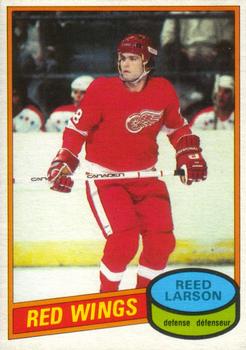#43 Reed Larson - Detroit Red Wings - 1980-81 O-Pee-Chee Hockey