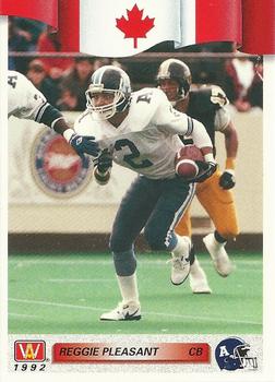 #43 Reggie Pleasant - Toronto Argonauts - 1992 All World CFL Football