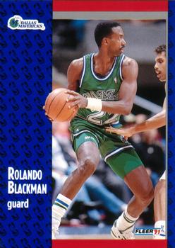 #43 Rolando Blackman - Dallas Mavericks - 1991-92 Fleer Basketball