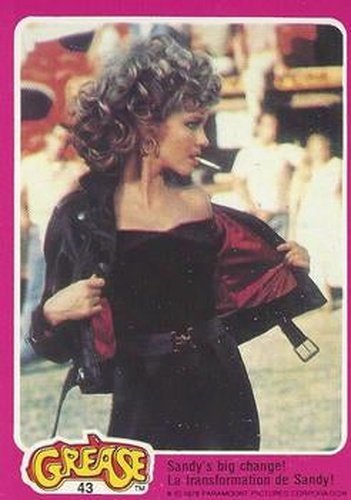 #43 Sandy's big change! - 1978 O-Pee-Chee Grease