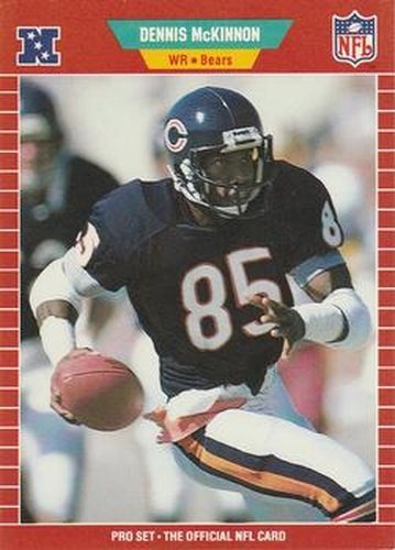 #43 Dennis McKinnon - Chicago Bears - 1989 Pro Set Football