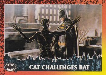 #43 Cat Challenges Bat - 1992 Topps Batman Returns