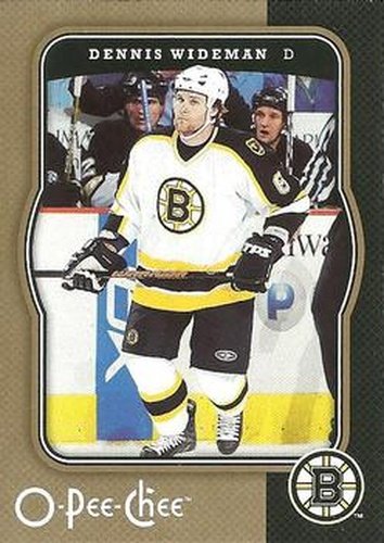 #43 Dennis Wideman - Boston Bruins - 2007-08 O-Pee-Chee Hockey