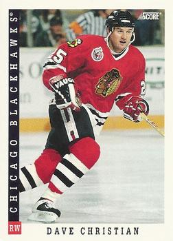 #440 Dave Christian - Chicago Blackhawks - 1993-94 Score Canadian Hockey
