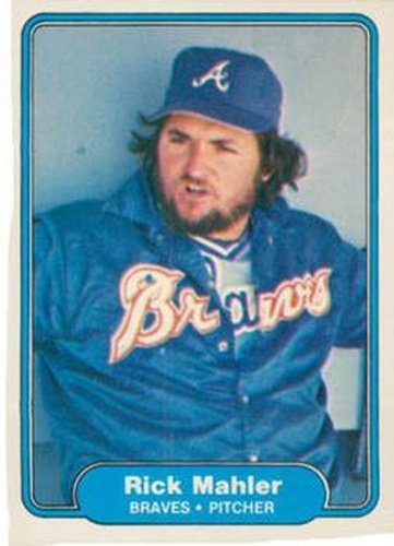 #440 Rick Mahler - Atlanta Braves - 1982 Fleer Baseball