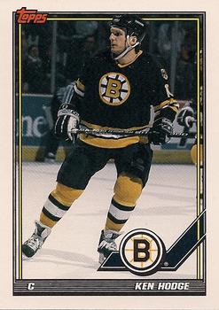 #440 Ken Hodge - Boston Bruins - 1991-92 Topps Hockey