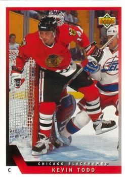 #440 Kevin Todd - Chicago Blackhawks - 1993-94 Upper Deck Hockey