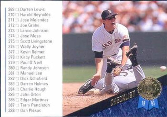 #440 Checklist - Boston Red Sox / Chicago White Sox - 1993 Leaf Baseball