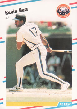 #440 Kevin Bass - Houston Astros - 1988 Fleer Baseball