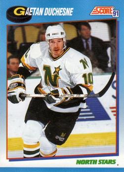 #440 Gaetan Duchesne - Minnesota North Stars - 1991-92 Score Canadian Bilingual Hockey