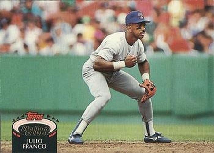 #440 Julio Franco - Texas Rangers - 1992 Stadium Club Baseball