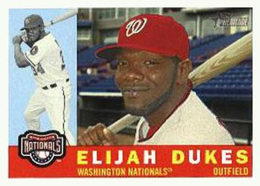 #440 Elijah Dukes - Washington Nationals - 2009 Topps Heritage Baseball