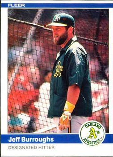 #440 Jeff Burroughs - Oakland Athletics - 1984 Fleer Baseball
