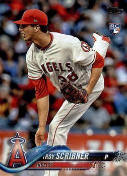 #440 Troy Scribner - Los Angeles Angels - 2018 Topps Baseball