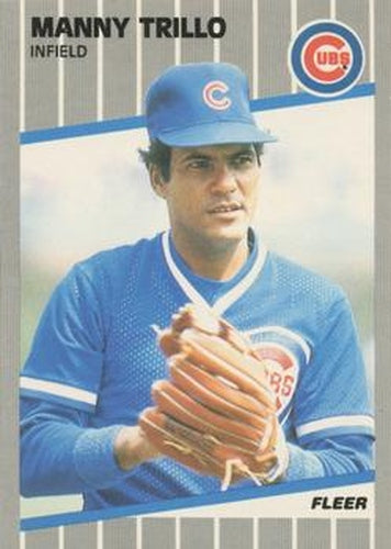 #440 Manny Trillo - Chicago Cubs - 1989 Fleer Baseball