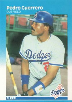 #440 Pedro Guerrero - Los Angeles Dodgers - 1987 Fleer Baseball