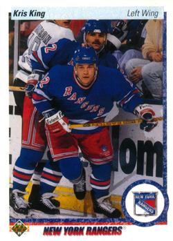 #440 Kris King - New York Rangers - 1990-91 Upper Deck Hockey