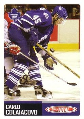 #440 Carlo Colaiacovo - Toronto Maple Leafs - 2002-03 Topps Total Hockey