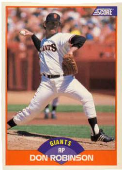 #440 Don Robinson - San Francisco Giants - 1989 Score Baseball