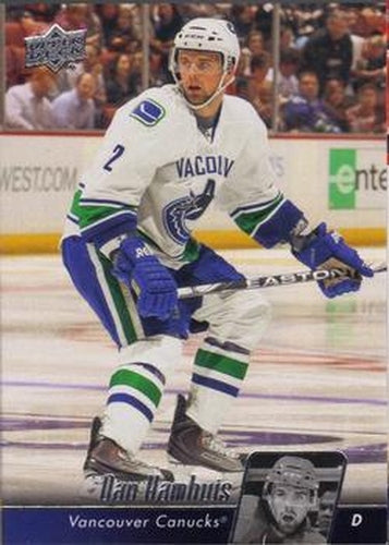 #441 Dan Hamhuis - Vancouver Canucks - 2010-11 Upper Deck Hockey