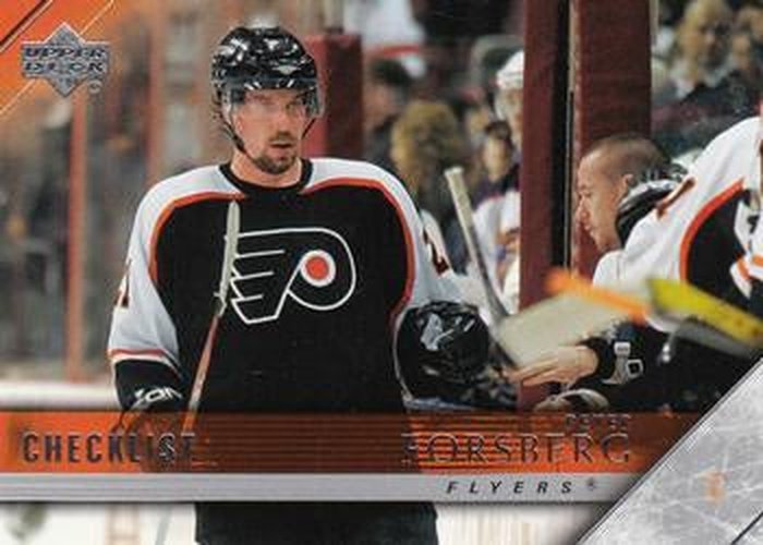 #441 Peter Forsberg - Philadelphia Flyers - 2005-06 Upper Deck Hockey