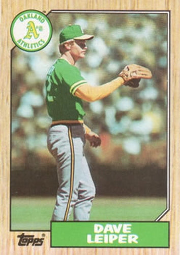 #441 Dave Leiper - Oakland Athletics - 1987 Topps Baseball