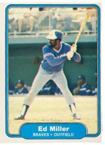 #441 Ed Miller - Atlanta Braves - 1982 Fleer Baseball