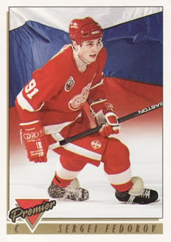 #441 Sergei Fedorov - Detroit Red Wings - 1993-94 Topps Premier Hockey