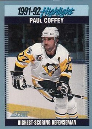 #441 Paul Coffey - Pittsburgh Penguins - 1992-93 Score Canadian Hockey