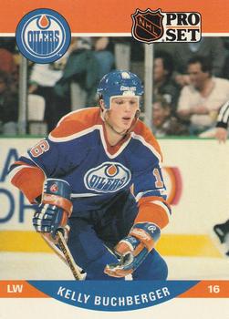 #441 Kelly Buchberger - Edmonton Oilers - 1990-91 Pro Set Hockey