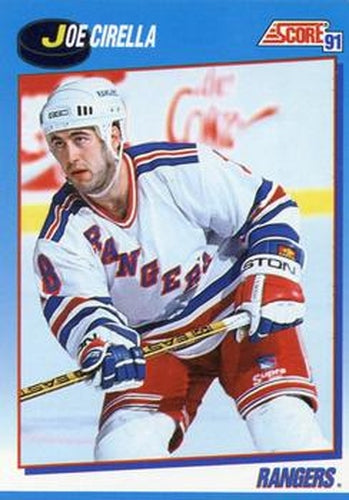 #441 Joe Cirella - New York Rangers - 1991-92 Score Canadian Bilingual Hockey